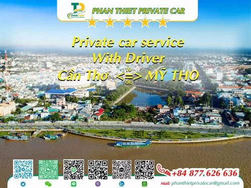 Private Car From Can Tho <=> My Tho (private car with driver)